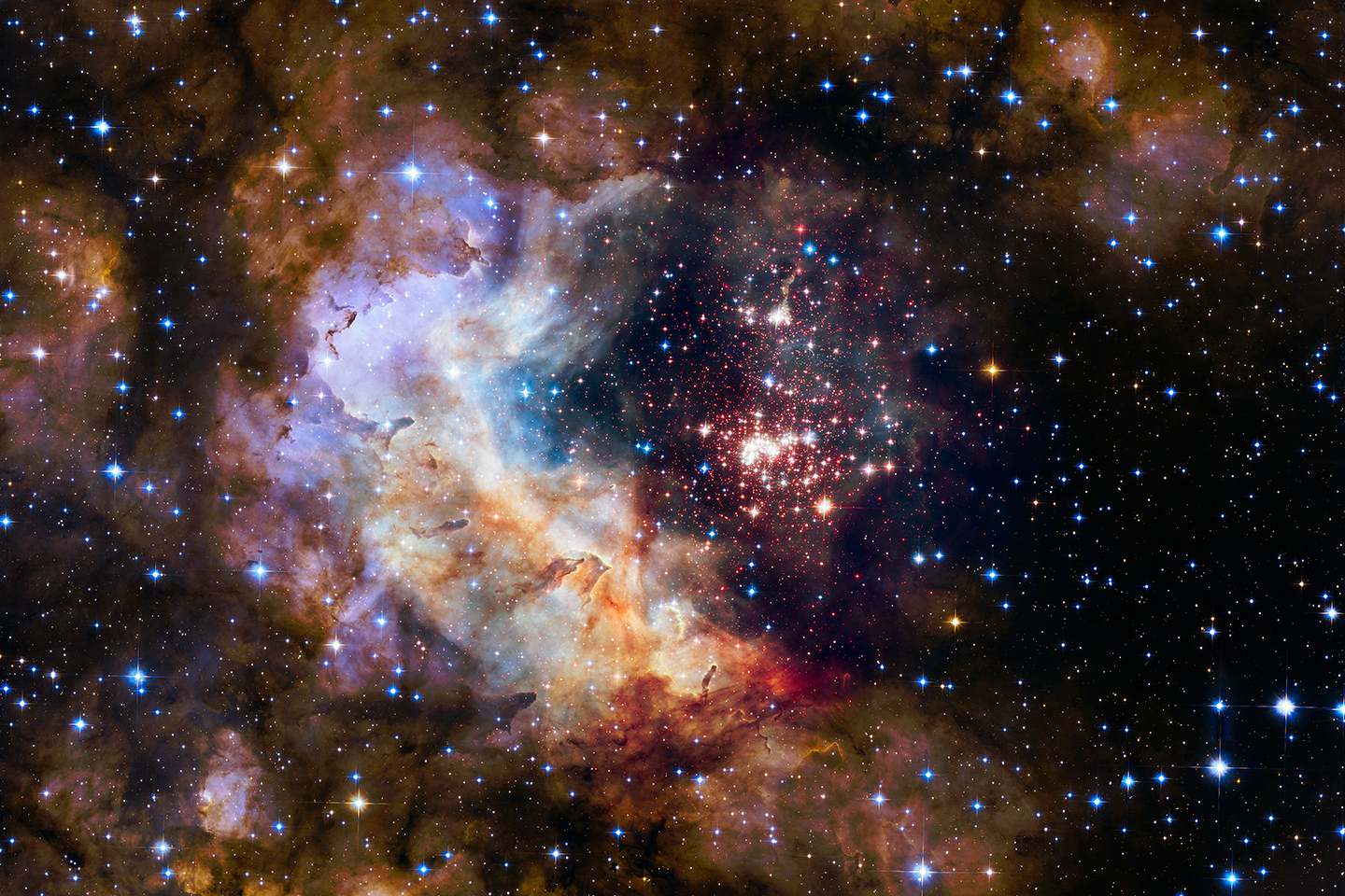 Image of outer space, taken by Hubble Space Telescope